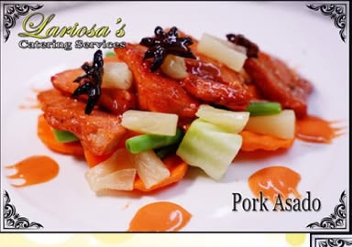 Pork Asado, plated