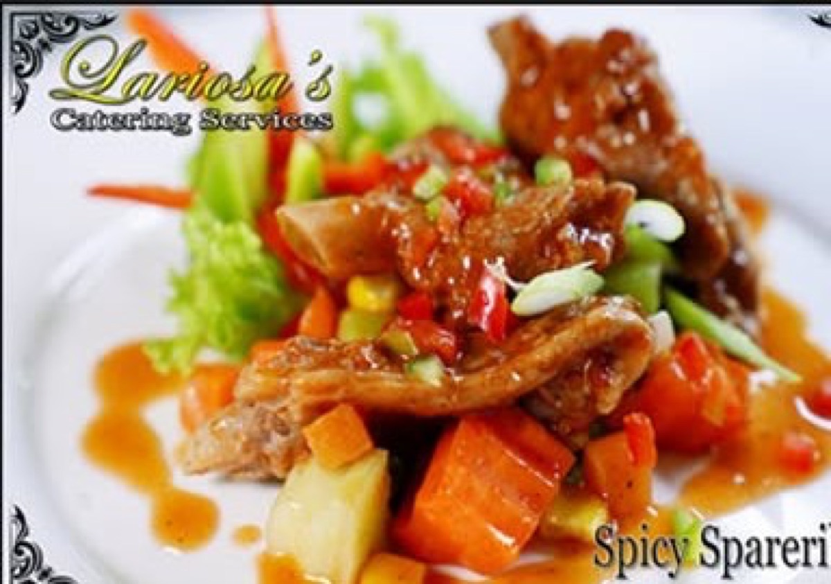 Spicy Spareribs, plated