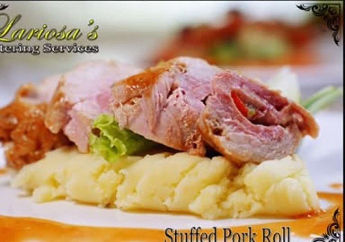 Stuffed Pork Roll, plated
